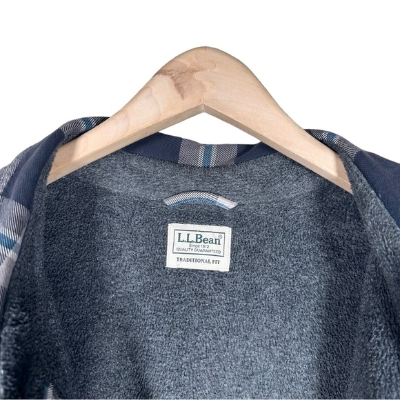 L.L.BEAN Vintage Heavy Cotton Fleece-Lined Flannel - Picture 13 of 14
